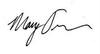 Mary Jackson signature